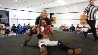 Maddison Miles Hollywood Knight vs Ronnie Payne Cross Rudy Lockhart  FREE Intergender Wrestling [upl. by Afrikah]