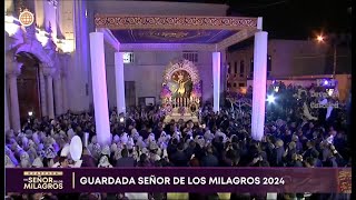 GUARDADA 2024 DEL SEÑOR DE LOS MILAGROS DE LAS NAZARENAS CUADRILLA 14  19102024 [upl. by Lewak]