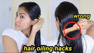 HAIR OILING MISTAKES THAT WILL RUIN YOUR HAIR  How to properly oil hair for hair growth [upl. by Ahsilif]