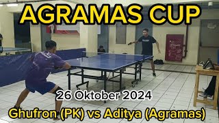 Tournament Tenis Meja AGRAMAS CUP 2024  Ghufron PK Div9 vs Aditya Agramas Div9 tabletennis [upl. by Martica]