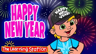 Happy New Year ♫ New Year Celebration Song ♫ Ring In the New Year ♫ Songs by The Learning Station [upl. by Ynohta]