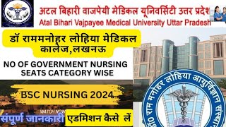 DRRAM MANOHAR LOHIA INSTITUTE OF MEDICAL SCIENCES LUCKNOW FULL INFORMATION BSC NURSING  rmlims [upl. by Tirreg]