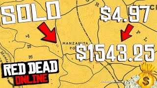 SOLO MONEYXP GLITCH IN RED DEAD ONLINE RED DEAD REDEMPTION 2 [upl. by Detta]