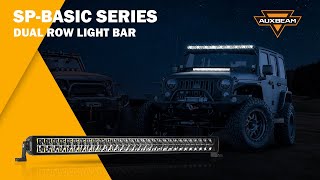 Auxbeam® SPbasic Series 12 Inch22 Inch32 Inch42 Inch52 Inch Dual Row Off Road LED Light Bar [upl. by Attennod]