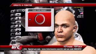 UFC Undisputed 3 Character Creation Boom Boom [upl. by Mcknight300]