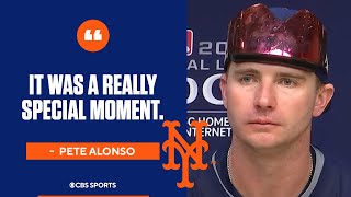 Pete Alonso on goahead HOMER advancing to NLDS  Press Conference [upl. by Blakely]