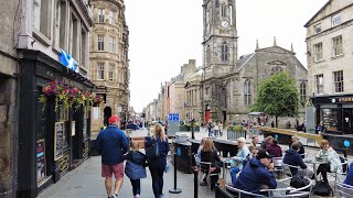 Walking Tour of Edinburgh Scotland  Medieval Old Town Royal Mile High Street Cockburn St [upl. by Daphna]