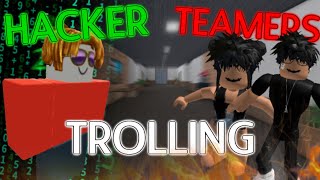 HACKER TROLLING TEAMERS MM2 [upl. by Farhi12]