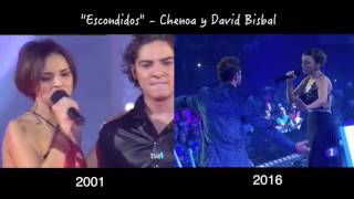 quotEscondidosquot  Chenoa y David Bisbal 2001  2016 [upl. by Brittney]