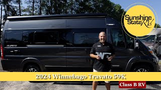 2024 Winnebago Travato 59K Top selling Class B VAN OFFICIAL WALKTHROUGH Rear Bath and Twin Beds [upl. by Ahsirak]