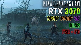 Final Fantasy 16  RTX 3070 Performance Test  1080p1440p4K [upl. by Sacks966]