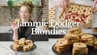 Jammie Dodger Blondies Recipe  Jane’s Patisserie [upl. by Ettevahs]