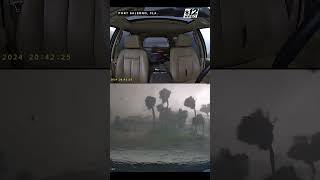 Tornado spawned by Hurricane Milton in Florida twister outbreak caught on dash camera video [upl. by Nylicaj500]