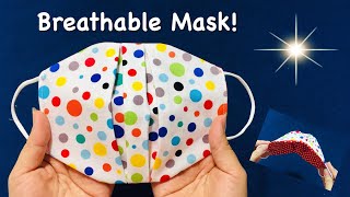 Breathable mask in a new styleThe fabric does not touch the mouth areaSimple TutorialMake at home [upl. by Noram]