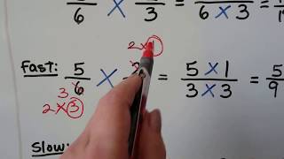 GED Math 7c Multiplying Fractions amp Mixed Numbers [upl. by Etterb]