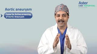 Aortic aneurysm  Dr Krishna Chaitanya  Aster CMI Hospital [upl. by Tempa]