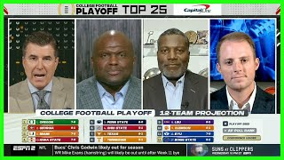 2024 COLLEGE FOOTBALL PLAYOFF TOP 25 RANKINGS SHOW — 102224 [upl. by Snowber]