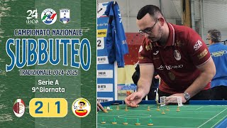 Flli Bari Reggio E vs SC Sombrero Serie A  Campionato Nazionale a squadre di Subbuteo Tr 2024 [upl. by Asiilanna]