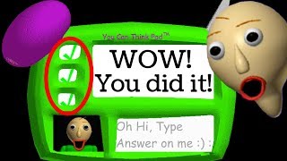 I SOLVED THE 3RD QUESTION IN BALDIS BASICS  Easiest Baldis Basics Mod  Baldis Basics More Maths [upl. by Oicram]