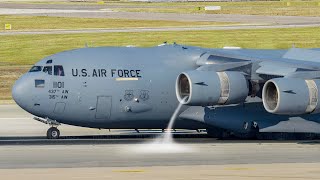 This US Air Force C17 Engine is So Powerful it Can Create a Mini Tornado [upl. by Constantine569]