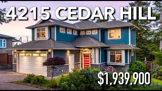 Gorgeous Custom Family Home in Saanich BC 4215 Cedar Hill Road [upl. by Aerb825]