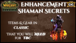 TBC Classic ENH Shaman Gearing Guide  Classic items will use in TBC  Phase 6 BiS vs T4 PreBiS [upl. by Deena]