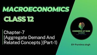 Aggregate Demand and Related ConceptsClass 12Chapter 7 Macroeconomics Detailed Video PART 1 [upl. by Sorips]