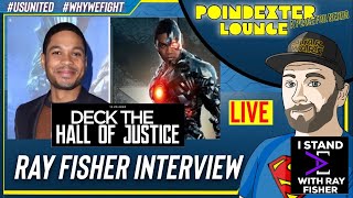 RAY FISHER “LIVE” INTERVIEW  DECK THE HALL OF JUSTICE EVENT [upl. by Sotnas]