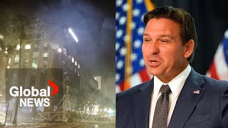 Hurricane Milton Florida Gov DeSantis says storms toll wasnt quotworst case scenarioquot [upl. by Yramesor532]