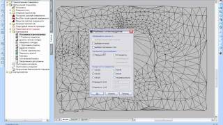 nanoCAD Геоника Генплан Картограмма  сетка квадратов [upl. by Olag]