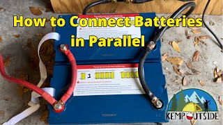 Connecting Two Batteries in Parallel  How to Properly Set Up A Battery Bank with Two Batteries [upl. by Sarilda]