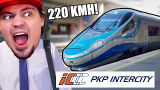 Rekord prędkości PENDOLINO w PKP INTERCITY 220 KMH 🚂 SimRail [upl. by Meunier]