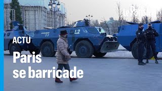 Paris se barricade en attendant larrivée des « Convois de la liberté» [upl. by Gasparo]