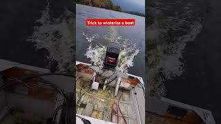 Trick for winterizing a boat unplug the fuel let the motor run dry boat boating boats lifetips [upl. by Seem]