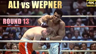 Muhammad Ali vs Chuck Wepner  ROUND 13 Legendary Night  4K Ultra HD [upl. by Aleafar365]