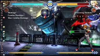 BlazBlue Centralfiction  Naoto Intermediate Combos [upl. by Cherrita231]