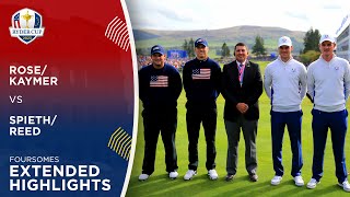 Rose amp Kaymer vs Spieth amp Reed  Extended Highlights  2014 Ryder Cup [upl. by Anifad]