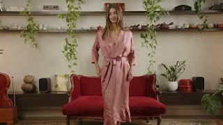 Luxury Artisan Silk Robes For Women Long Washable Natural Mulberry Silk [upl. by Stoneman]