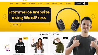 Ecommerce Website using WordPress  Online Business Store 2024 [upl. by Grishilda]