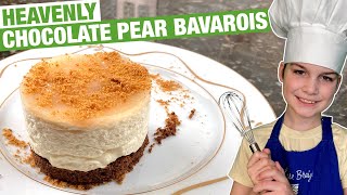 Pear Chocolate Bavarois  Easy and Fancy [upl. by Anhavas]