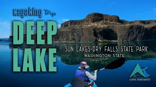 Deep Lake Inflatable Kayak Trip  Short Feature  Sun LakesDry Falls State Park  WA State [upl. by Ciro]