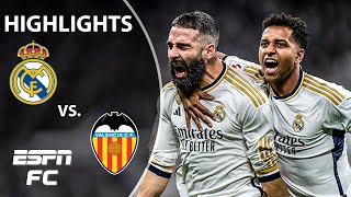 Real Madrid vs Valencia  LALIGA Highlights  ESPN FC [upl. by Bury]