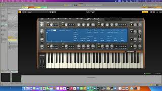 Free Behringer Vintage synthesiser plugin [upl. by Gabe748]