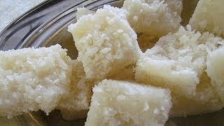 Coconut Burfi Recipe  Mithai  Indian Sweets [upl. by Yniatirb237]