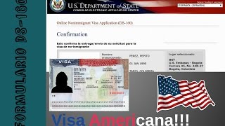 Como diligenciar el Formulario de Visa americana DS 160  LocoLand [upl. by Erdnuaed]