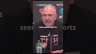 TEXAS TECH HEAD COACH speaks on DEION SANDERS PLAYOFF HOPES deionsanders coloradofootball espn [upl. by Ajuna]