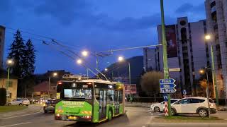 Braşov giratoriu Onix Trolleybus nr 2002 route 7 [upl. by Guzel]