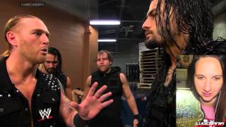 WWE Smackdown 42514 The Shield DESTROYS 3MB backstage brawl Live Commentary [upl. by Bonney]