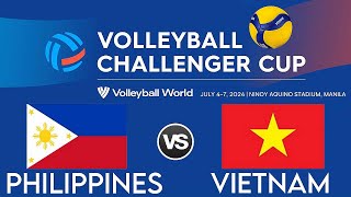 WOMENS VOLLEYBALL CHALLENGER CUP 2024 LIVE │ PHILIPPINES vs VIETNAM [upl. by Milone]