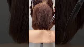 綺麗なグラボブbob hair haircut 헤어컷단발펌스타일 [upl. by Capwell]